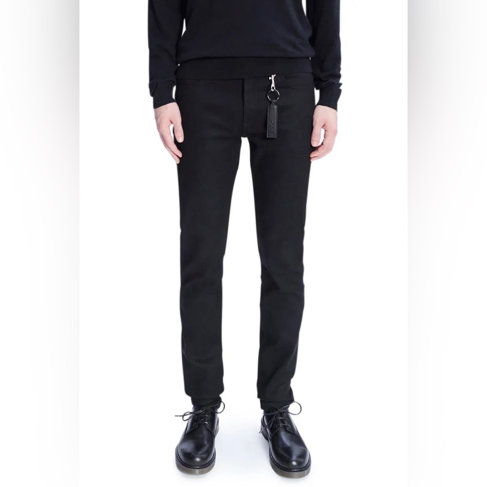 NWT APC‎ Mid-Rise Slim Taper Leg Black Stretch Denim 24